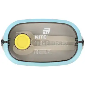 Ланчбокс подвійний з наповненням 1600 мл, синій KITE K25-1181-2