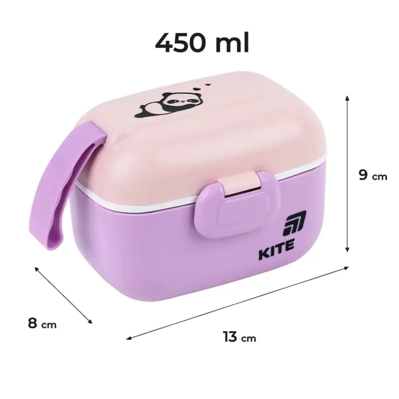 Ланчбокс 450 мл, фіолетовий KITE K25-1185-1