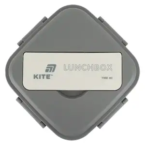 Ланчбокс з розділювачем 1100 мл, сірий KITE K26-186-1