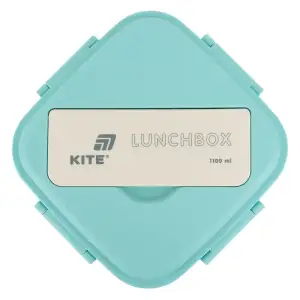 Ланчбокс з розділювачем 1100 мл, м'ятно-бежевий KITE K26-186-2