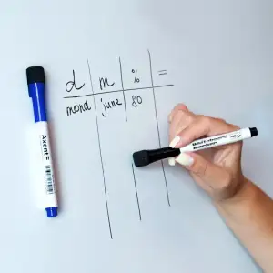 Маркер Whiteboard Magnetic 2555-A, 1-2 мм, набір 3 кольорів AXENT 2555-30-A