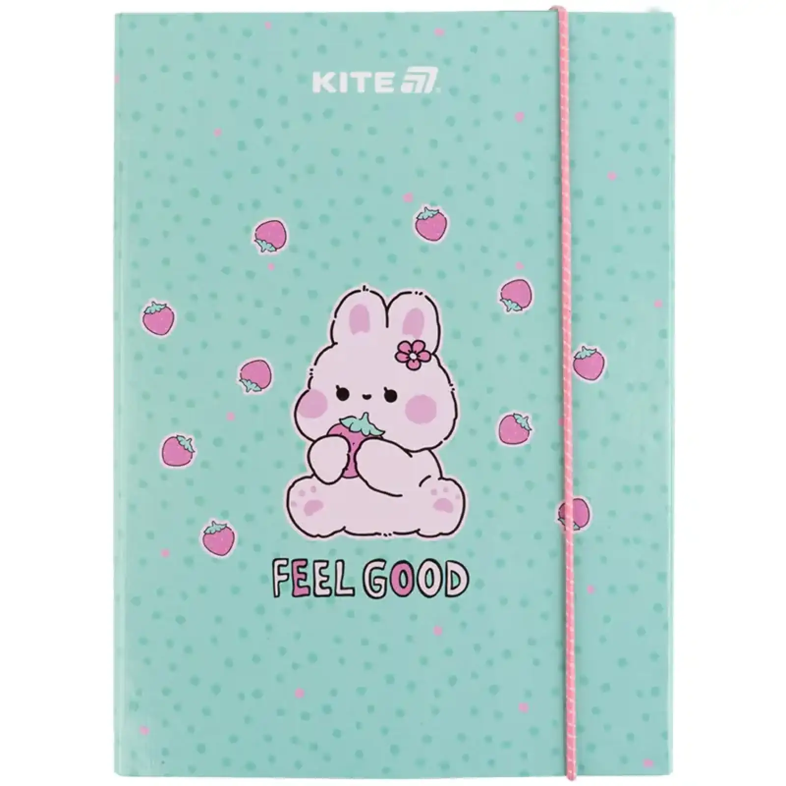 Папка для зошитів В5 на гумці картон, Feel Good KITE K25-210-1