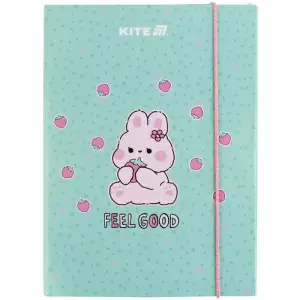 Папка для зошитів В5 на гумці картон, Feel Good KITE K25-210-1