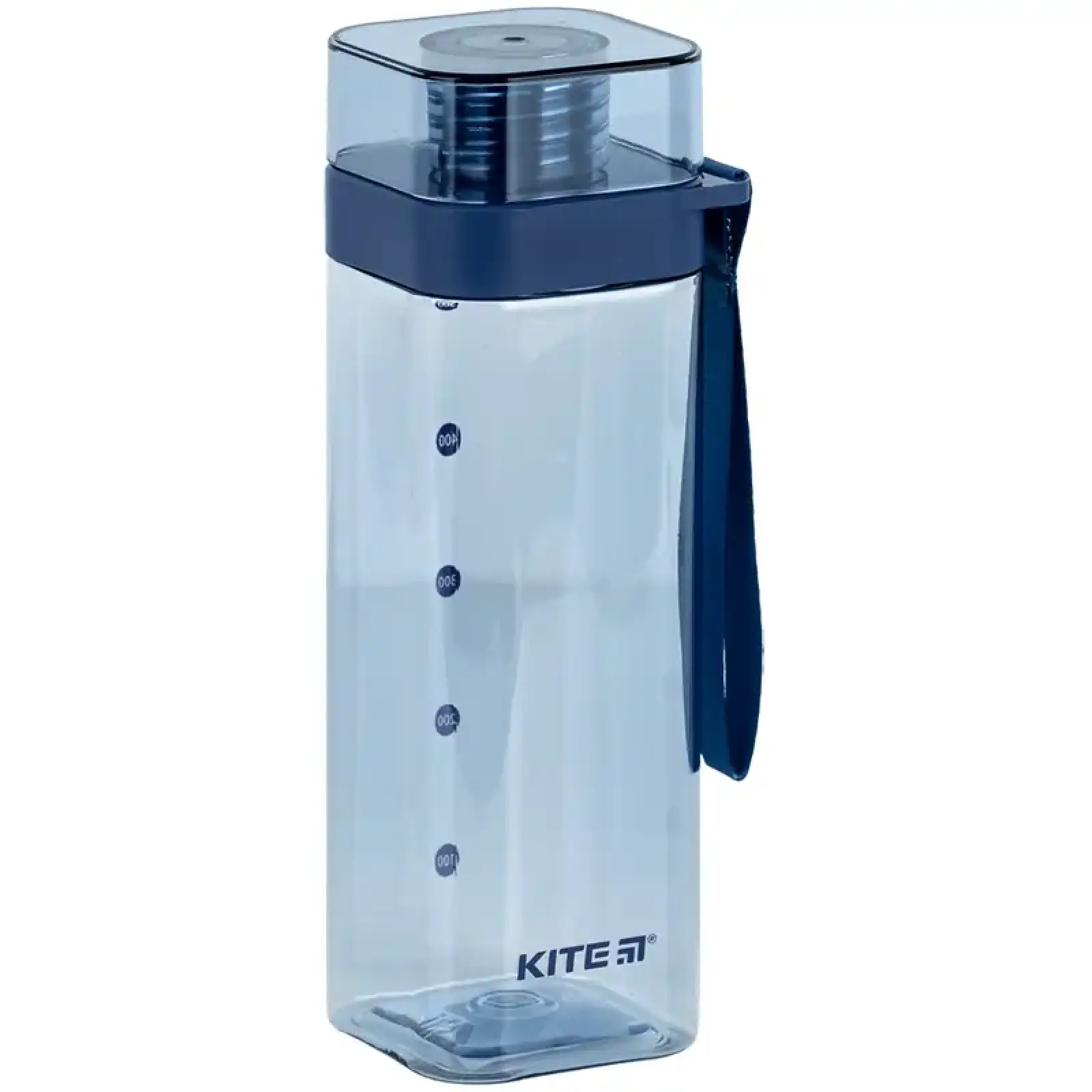Пляшечка для води квадратна, 550 мл, блакитна KITE K24-1209-1