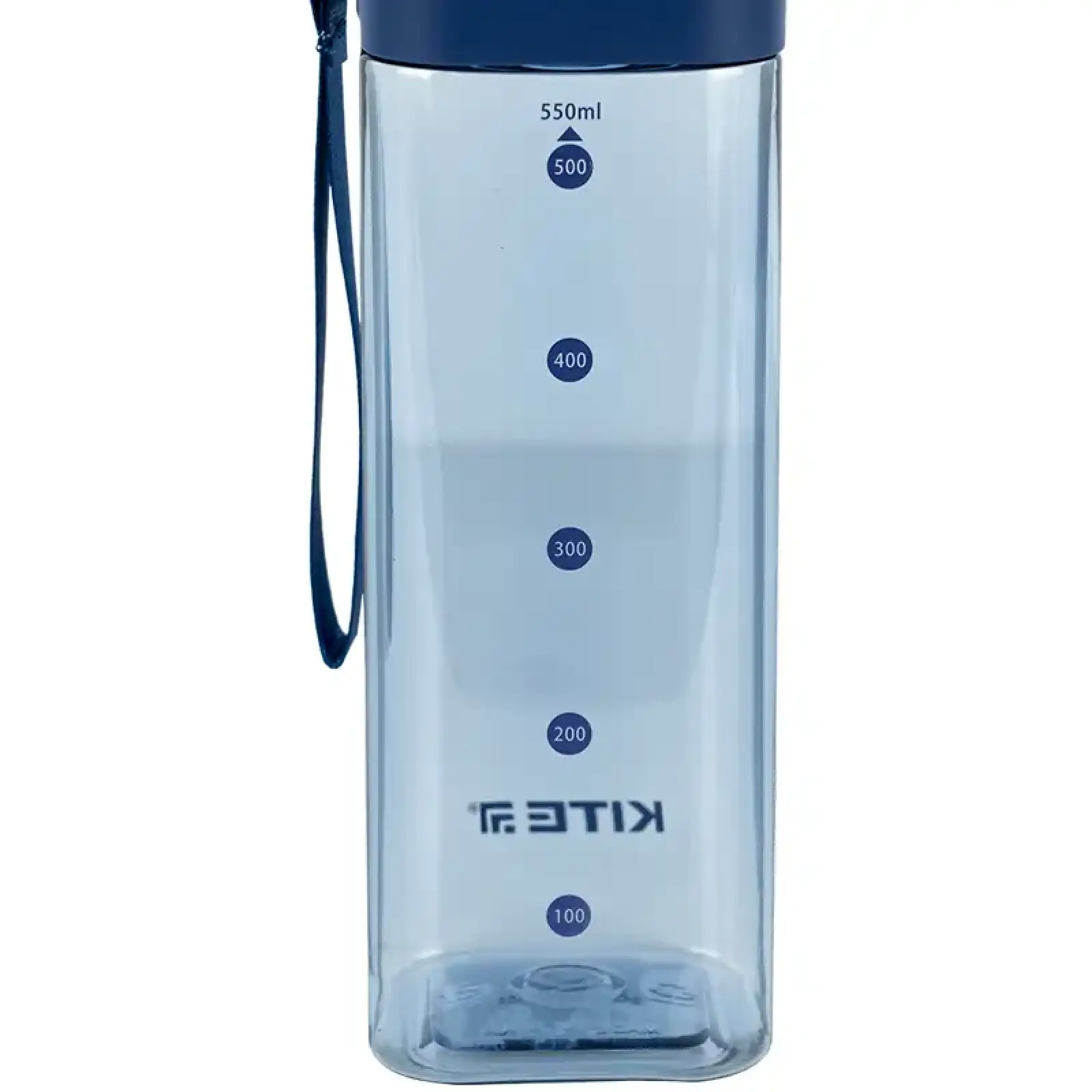 Пляшечка для води квадратна, 550 мл, блакитна KITE K24-1209-1