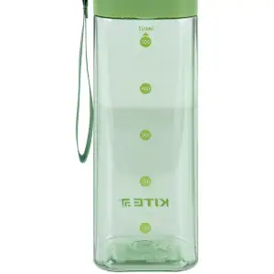 Пляшечка для води квадратна, 550 мл, зелена KITE K24-1209-2