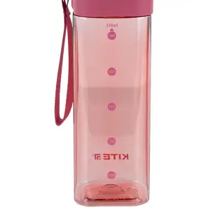 Пляшечка для води квадратна, 550 мл, рожева KITE K24-1209-3