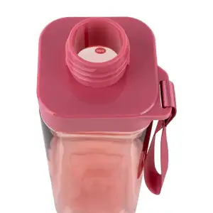 Пляшечка для води квадратна, 550 мл, рожева KITE K24-1209-3