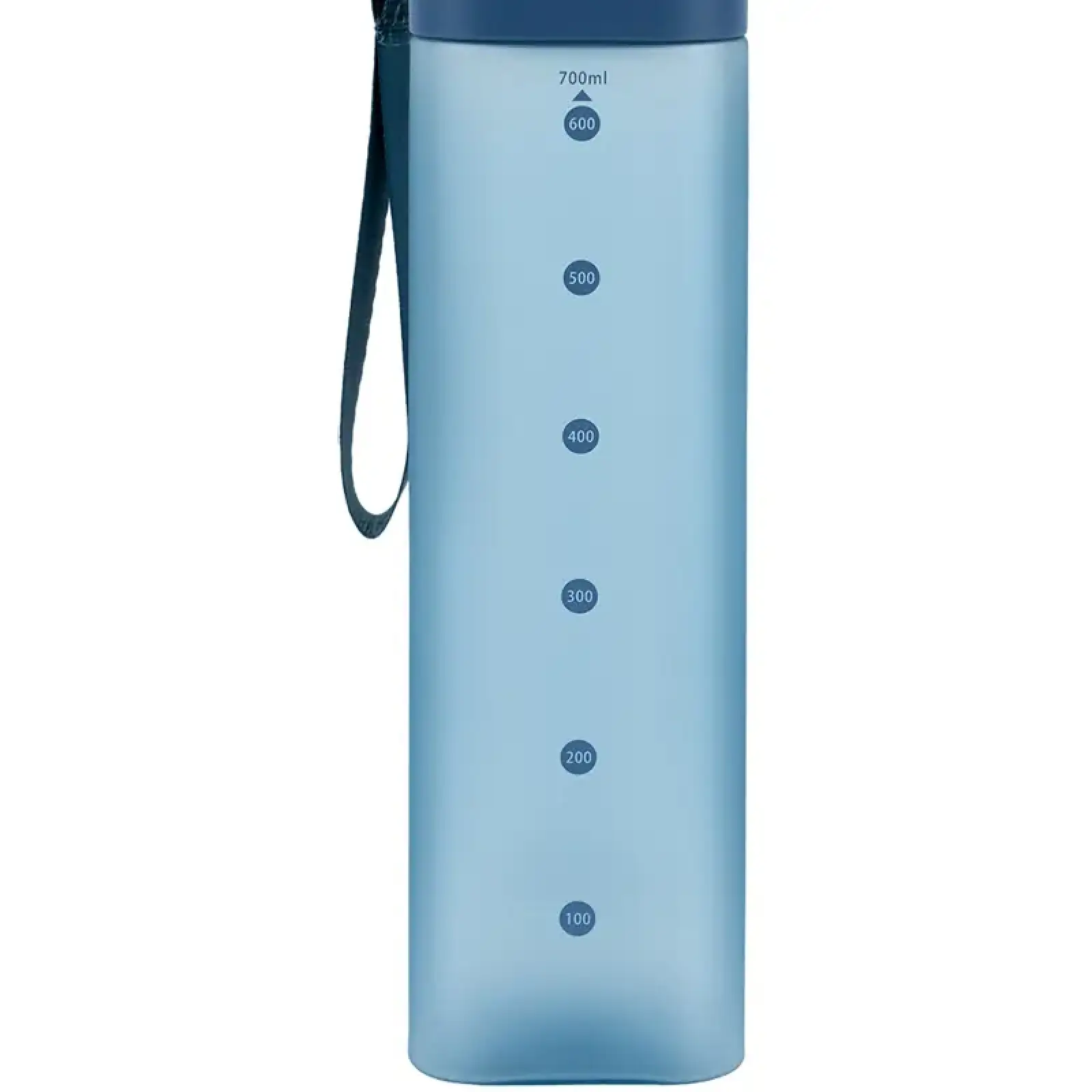 Пляшечка для води квадратна, 700 мл, синя KITE K24-1210-1