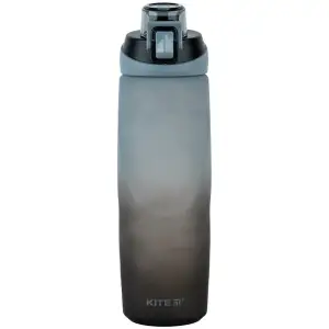 Пляшечка для води 760 мл, сіро-чорна KITE K24-1200-1