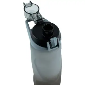 Пляшечка для води 760 мл, сіро-чорна KITE K24-1200-1