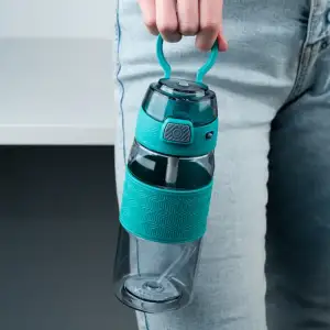 Пляшечка для води 600 мл, сіро-зелена KITE K24-1201-1