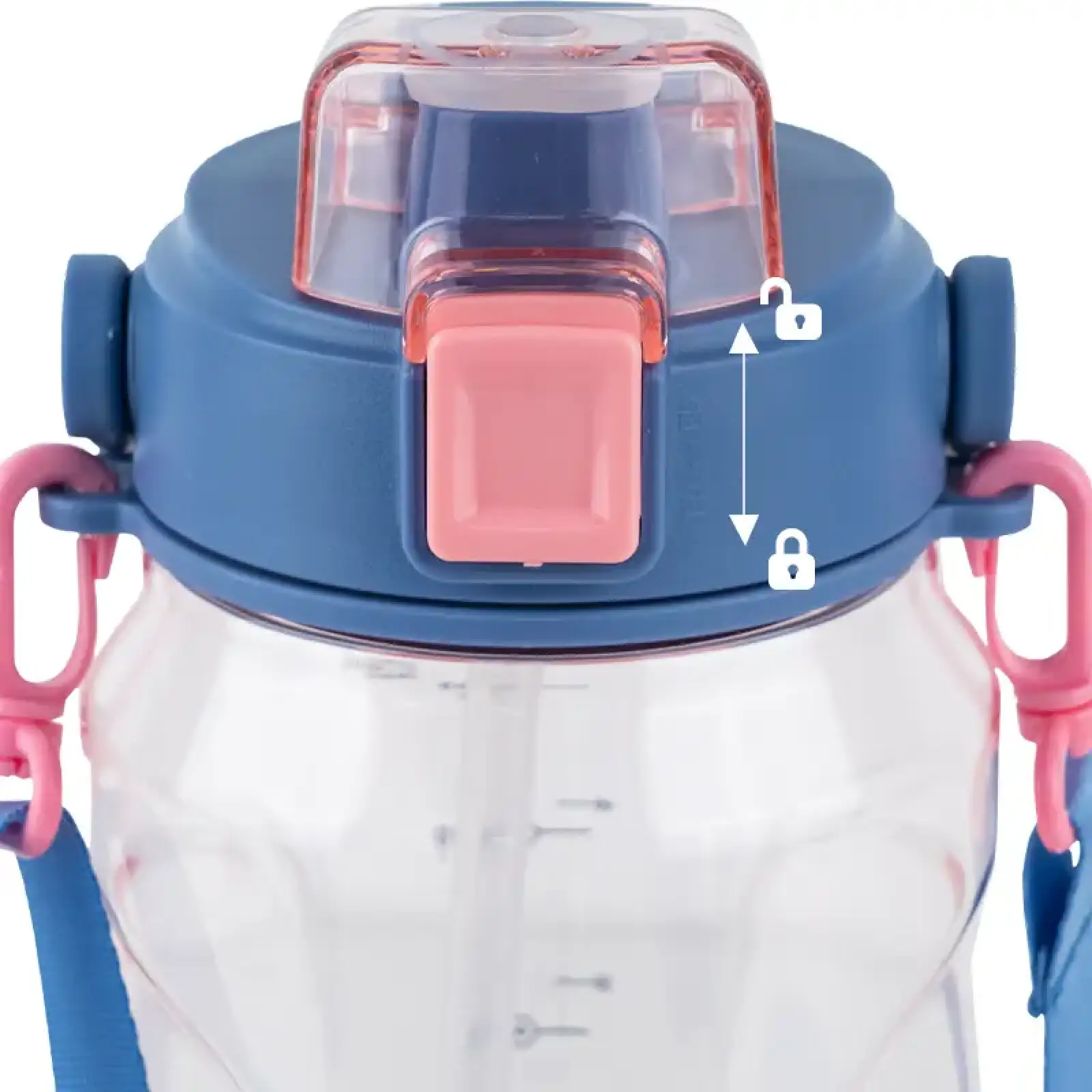 Пляшечка для води 1500 мл, рожева KITE K24-1202-2