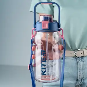 Пляшечка для води 1500 мл, рожева KITE K24-1202-2