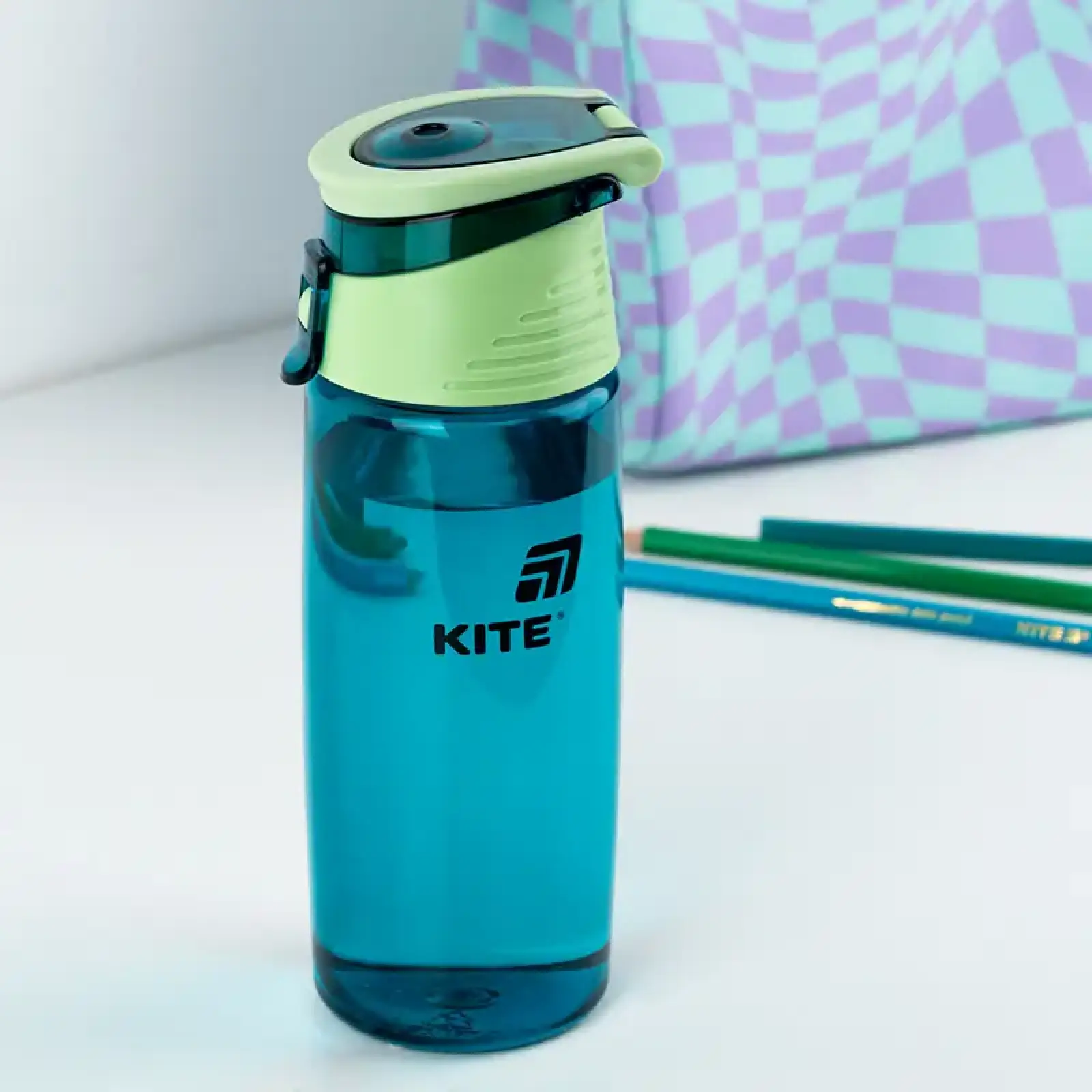 Пляшечка для води, 550 мл, смарагдова KITE K25-401-2