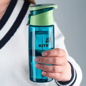 Пляшечка для води, 550 мл, смарагдова KITE K25-401-2