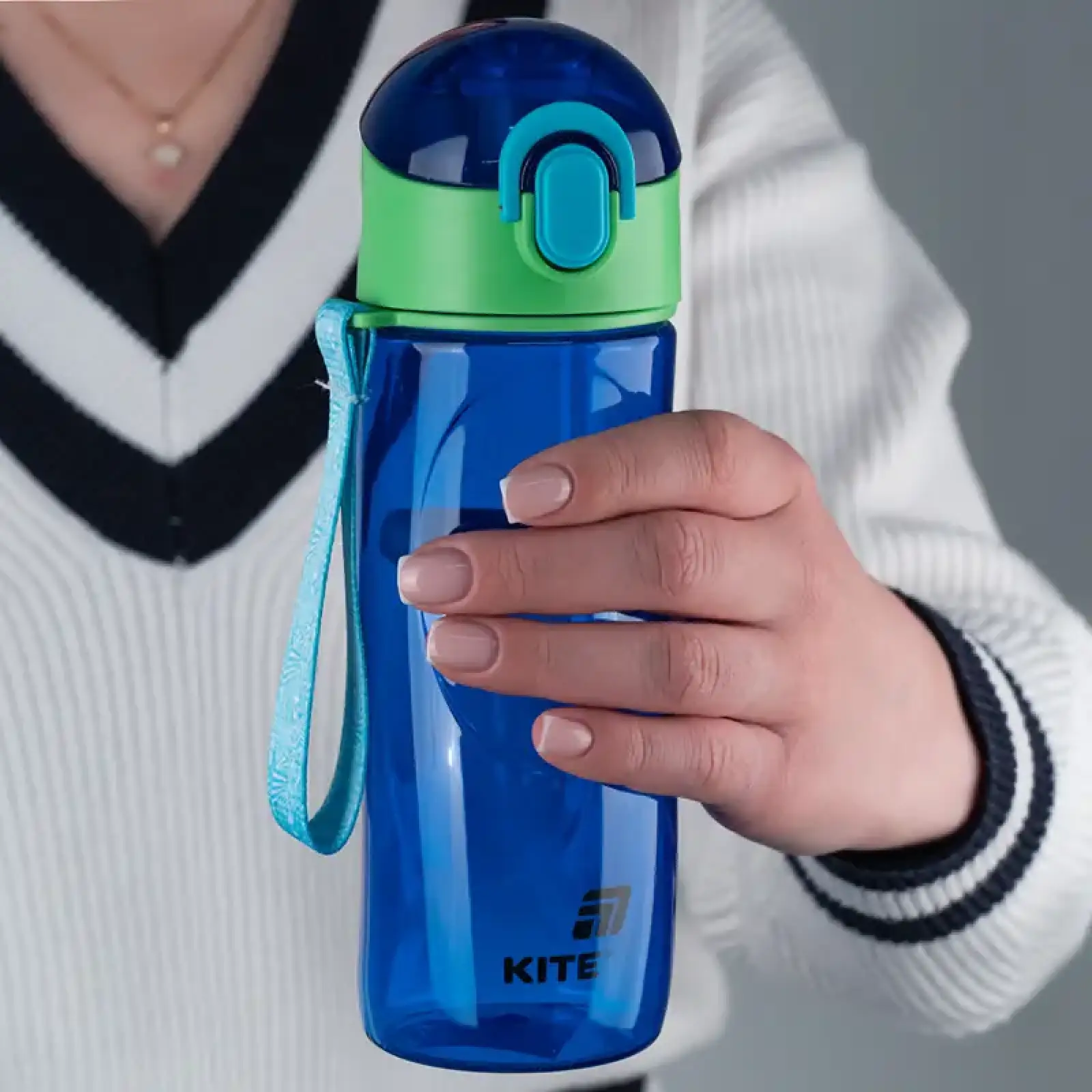 Пляшечка для води, 530 мл, синя KITE K25-400-3