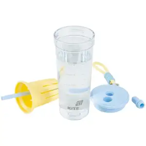 Стакан для води, 650 мл, жовто-блакитний KITE K25-1219-3