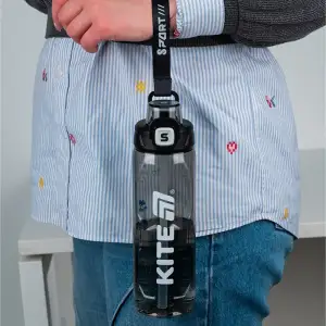 Пляшечка для води, 800 мл, чорна KITE K25-1211-1