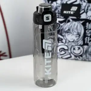 Пляшечка для води, 800 мл, чорна KITE K25-1211-1