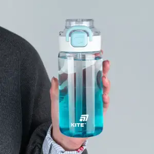 Пляшечка для води, 600 мл, блакитна KITE K25-1212-2