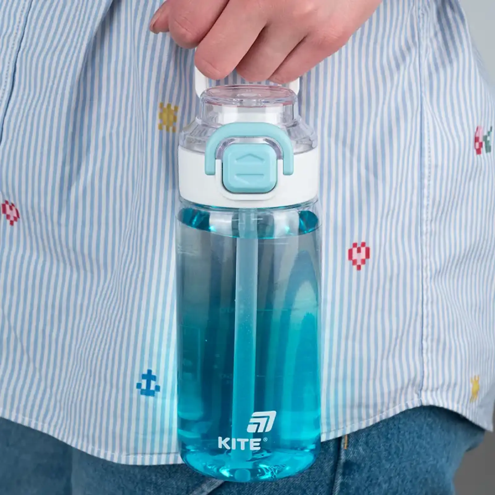 Пляшечка для води, 600 мл, блакитна KITE K25-1212-2