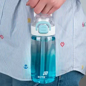 Пляшечка для води, 600 мл, блакитна KITE K25-1212-2