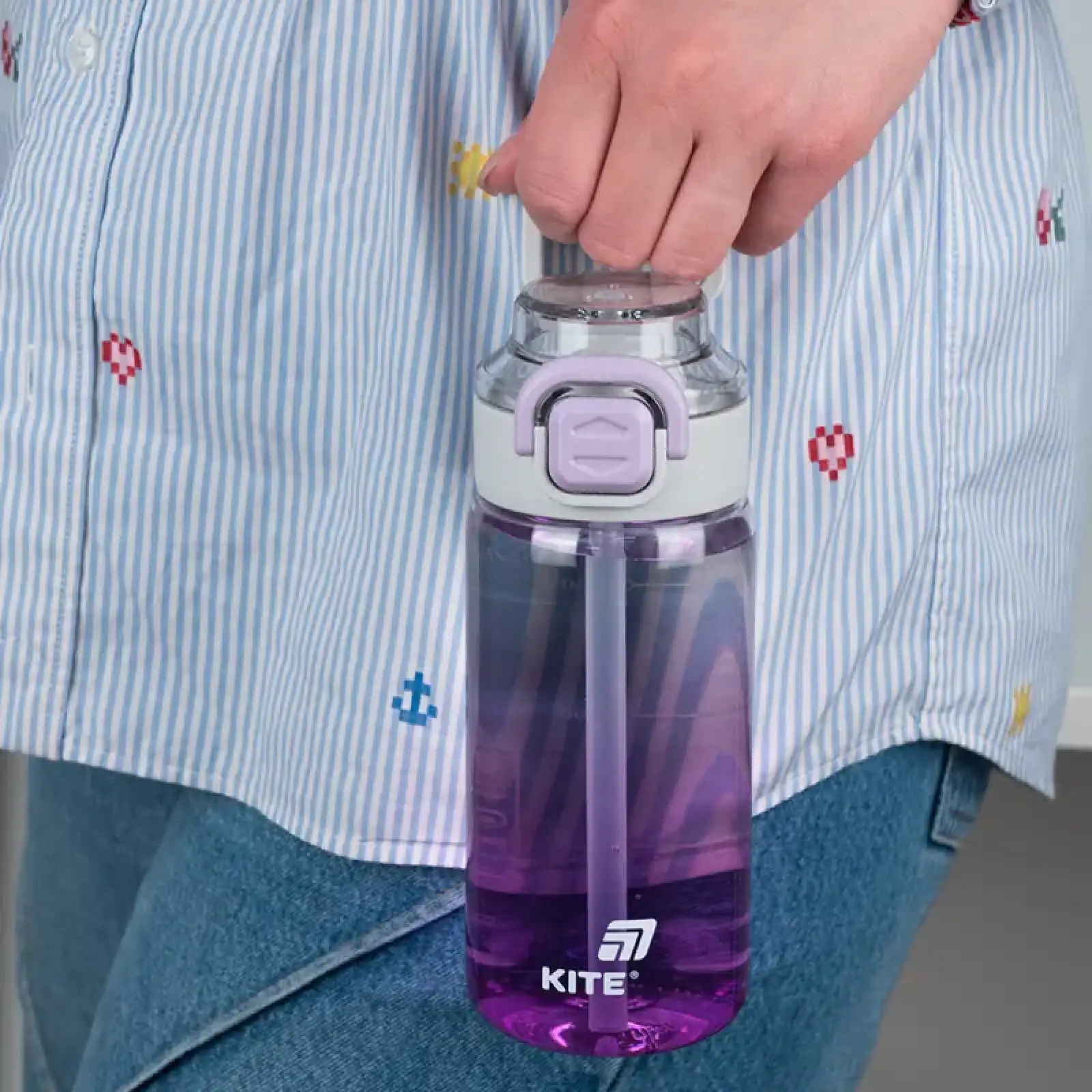 Пляшечка для води, 600 мл, фіолетова KITE K25-1212-3