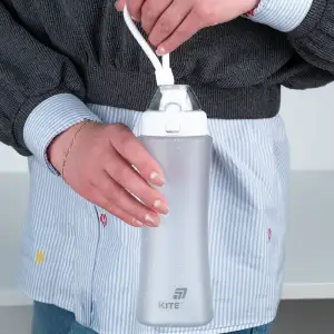 Пляшечка для води, 660 мл, біла KITE K25-1216-1