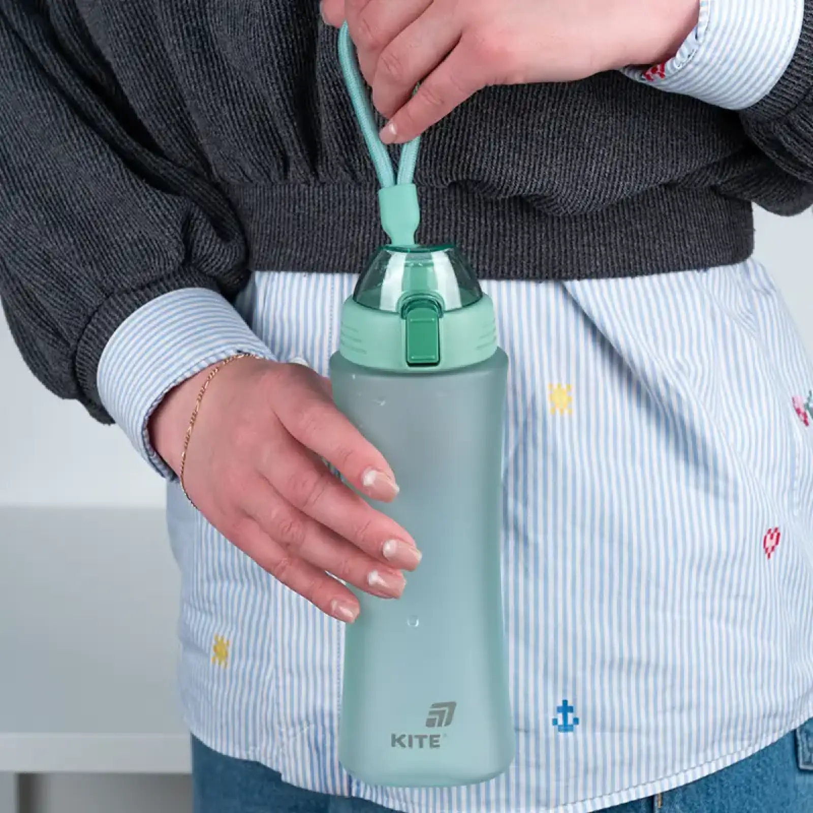 Пляшечка для води, 660 мл, бірюзова KITE K25-1216-2