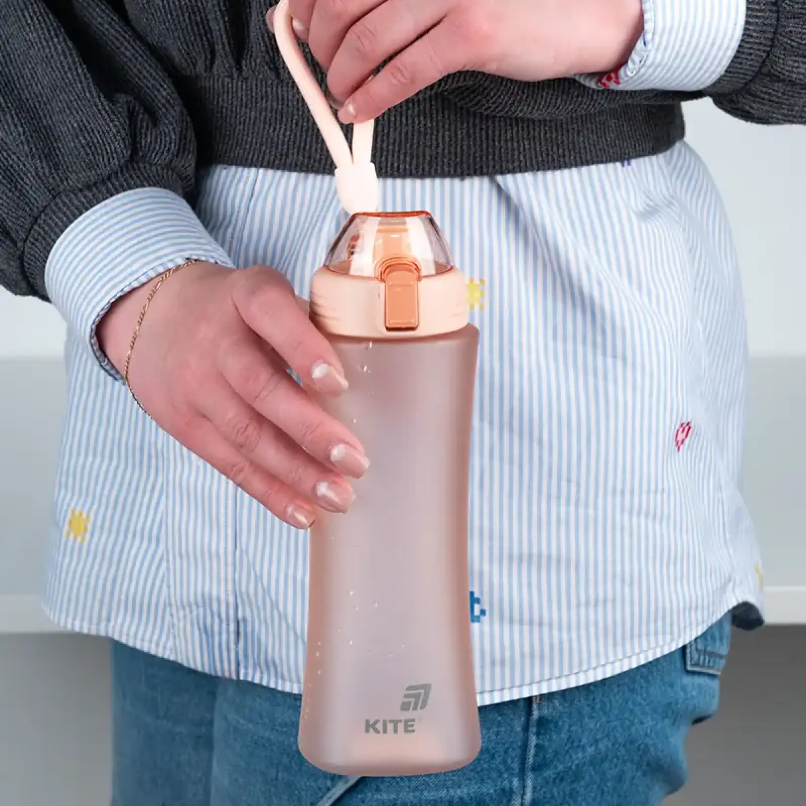 Пляшечка для води, 660 мл, рожева KITE K25-1216-3
