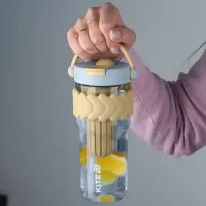 Стакан для води, 900 мл, бежево-блакитний KITE K25-1231-1