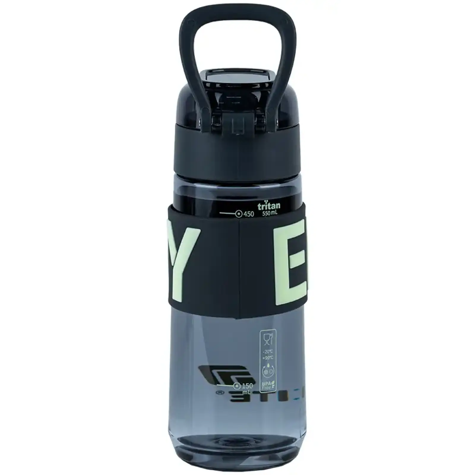 Пляшечка для води, 550 мл, сіра KITE K25-1232-1