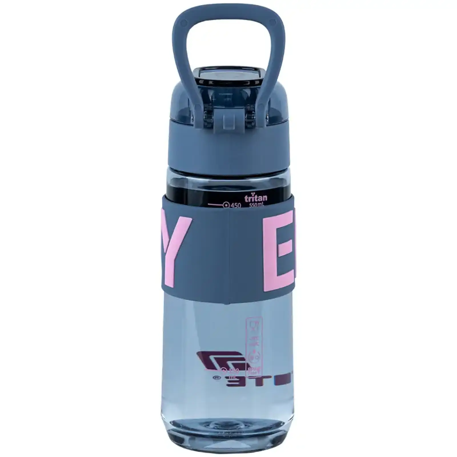 Пляшечка для води, 550 мл, сіро-рожева KITE K25-1232-2