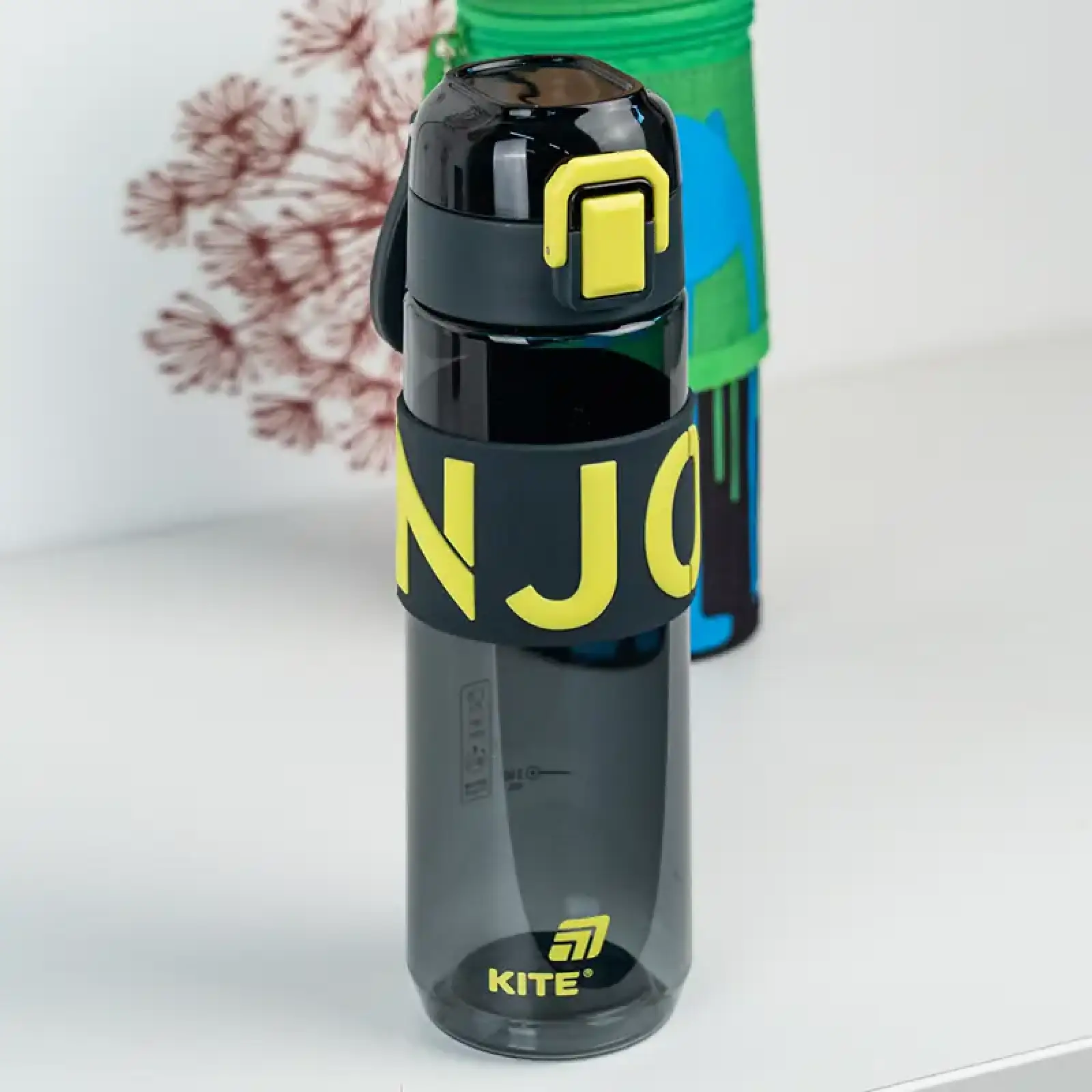 Пляшечка для води, 680 мл, чорно-жовта KITE K25-1233-1