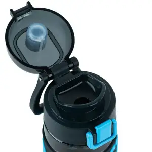 Пляшечка для води, 680 мл, чорно-блакитна KITE K25-1233-2