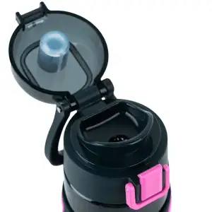 Пляшечка для води, 680 мл, чорно-рожева KITE K25-1233-3