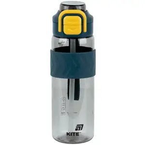 Пляшечка для води, 800 мл, сіро-жовта KITE K25-1234-1