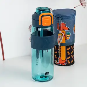 Пляшечка для води, 800 мл, блакитно-помаранчева KITE K25-1234-3