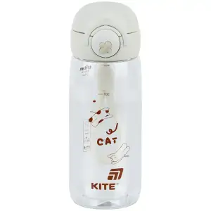 Пляшечка для води, 480 мл, біла KITE K25-1236-1