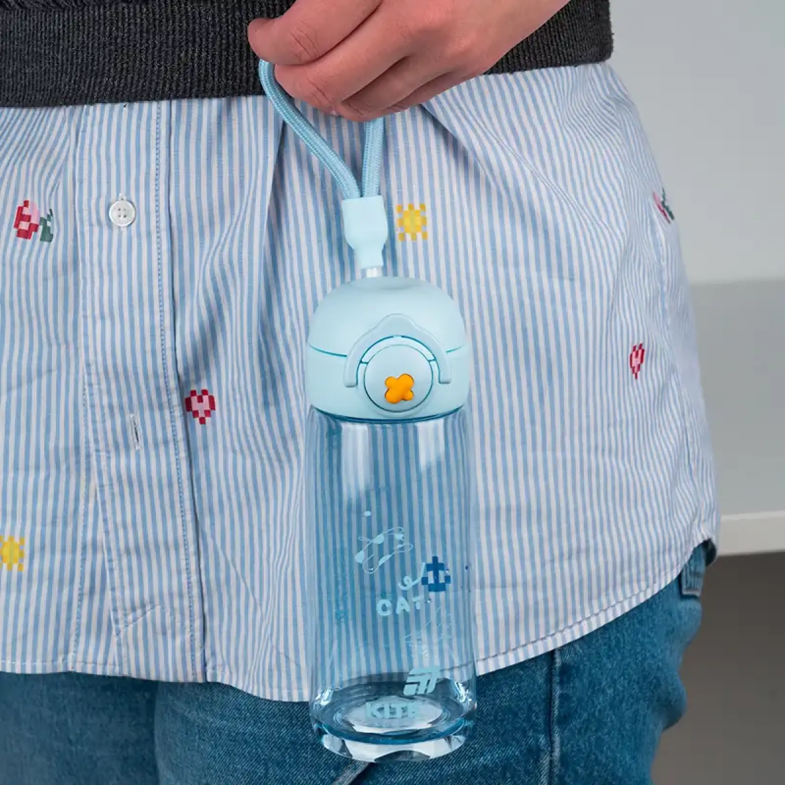 Пляшечка для води, 480 мл, блакитна KITE K25-1236-2