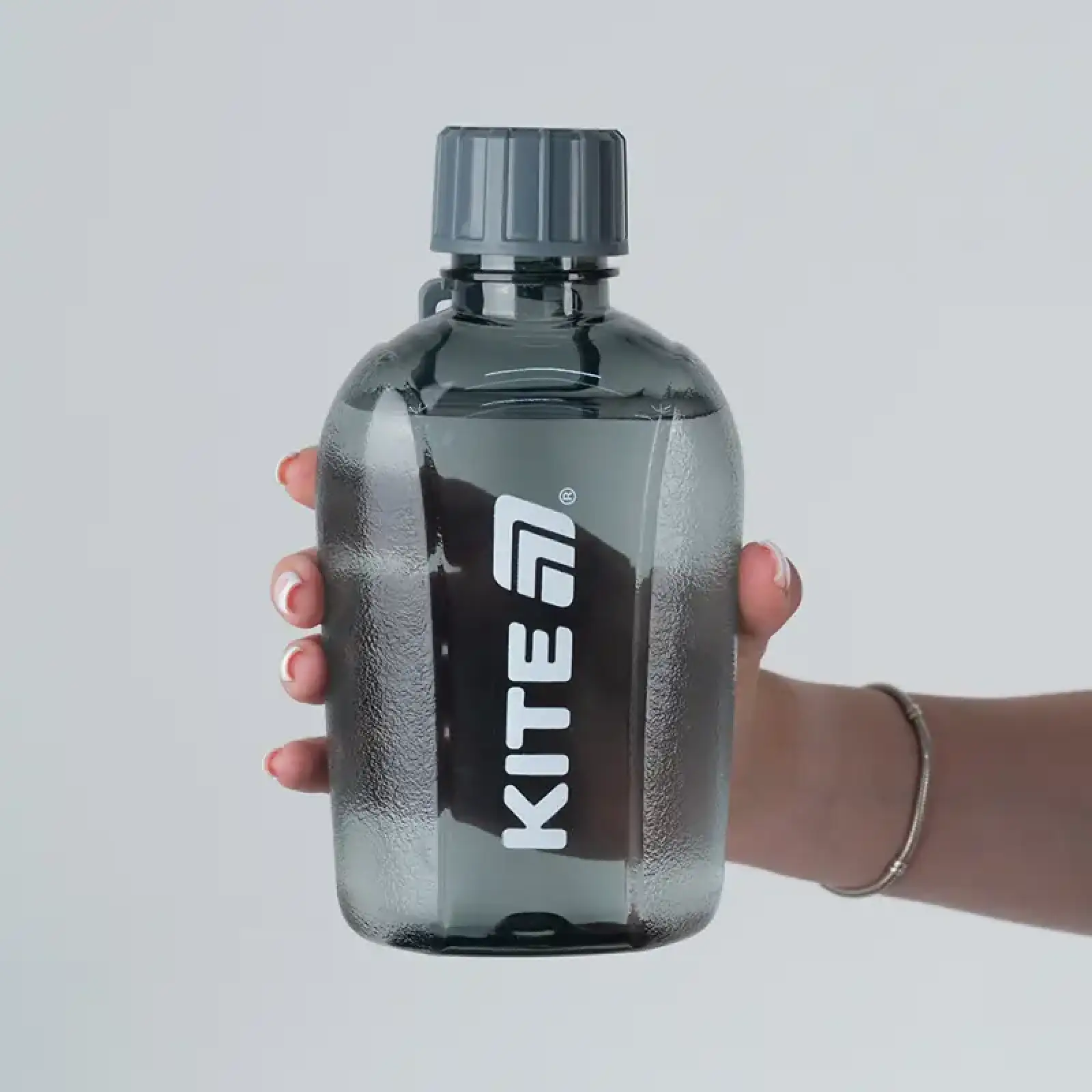 Пляшка для води, 650 мл, сіра KITE K25-1240-1