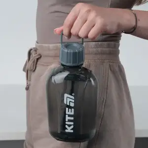 Пляшка для води, 650 мл, сіра KITE K25-1240-1