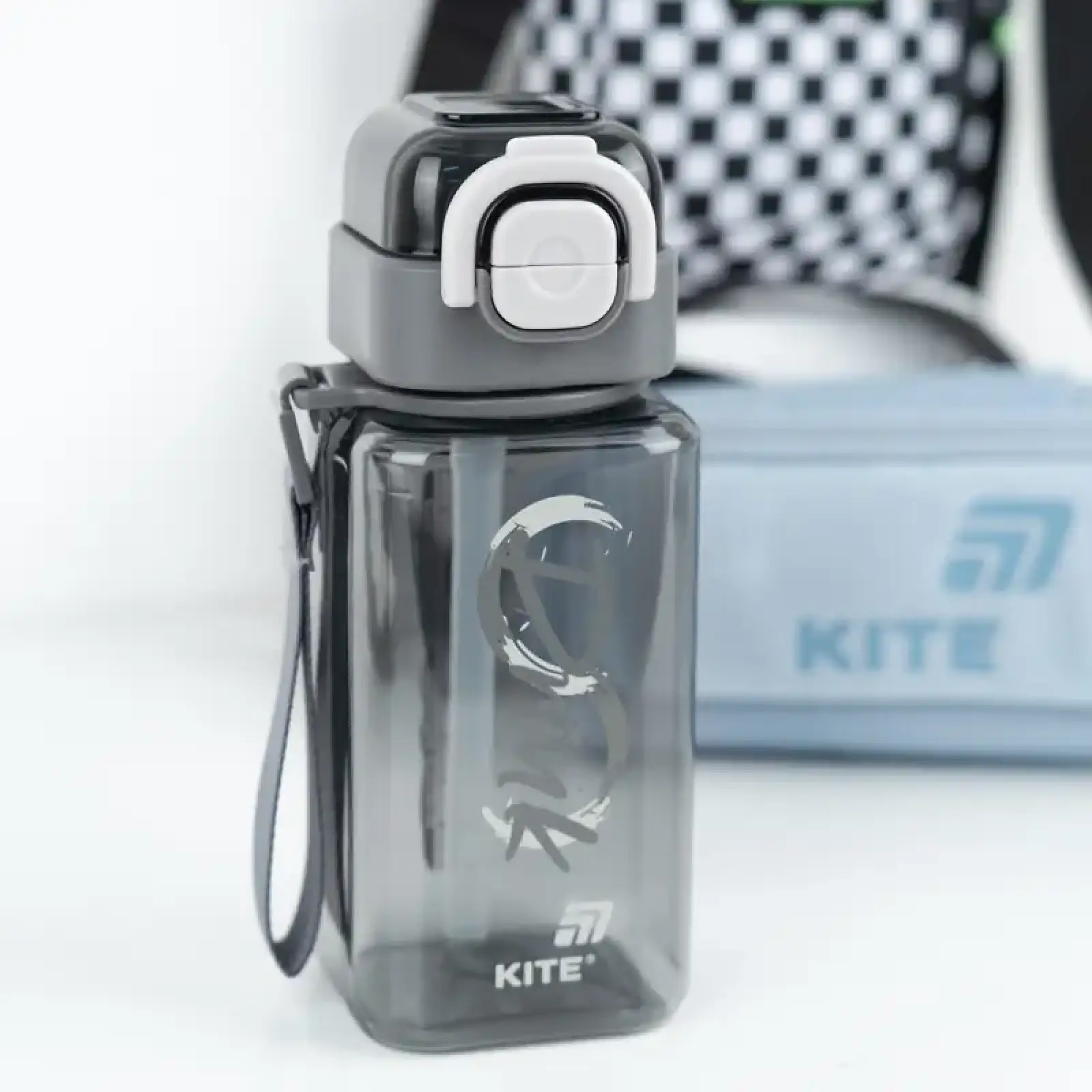 Пляшечка для води, 620 мл, сіра KITE K26-1273-2