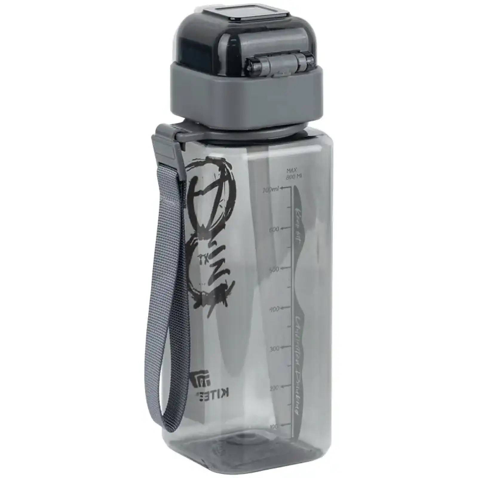 Пляшечка для води, 800 мл, сіра KITE K26-1274-2