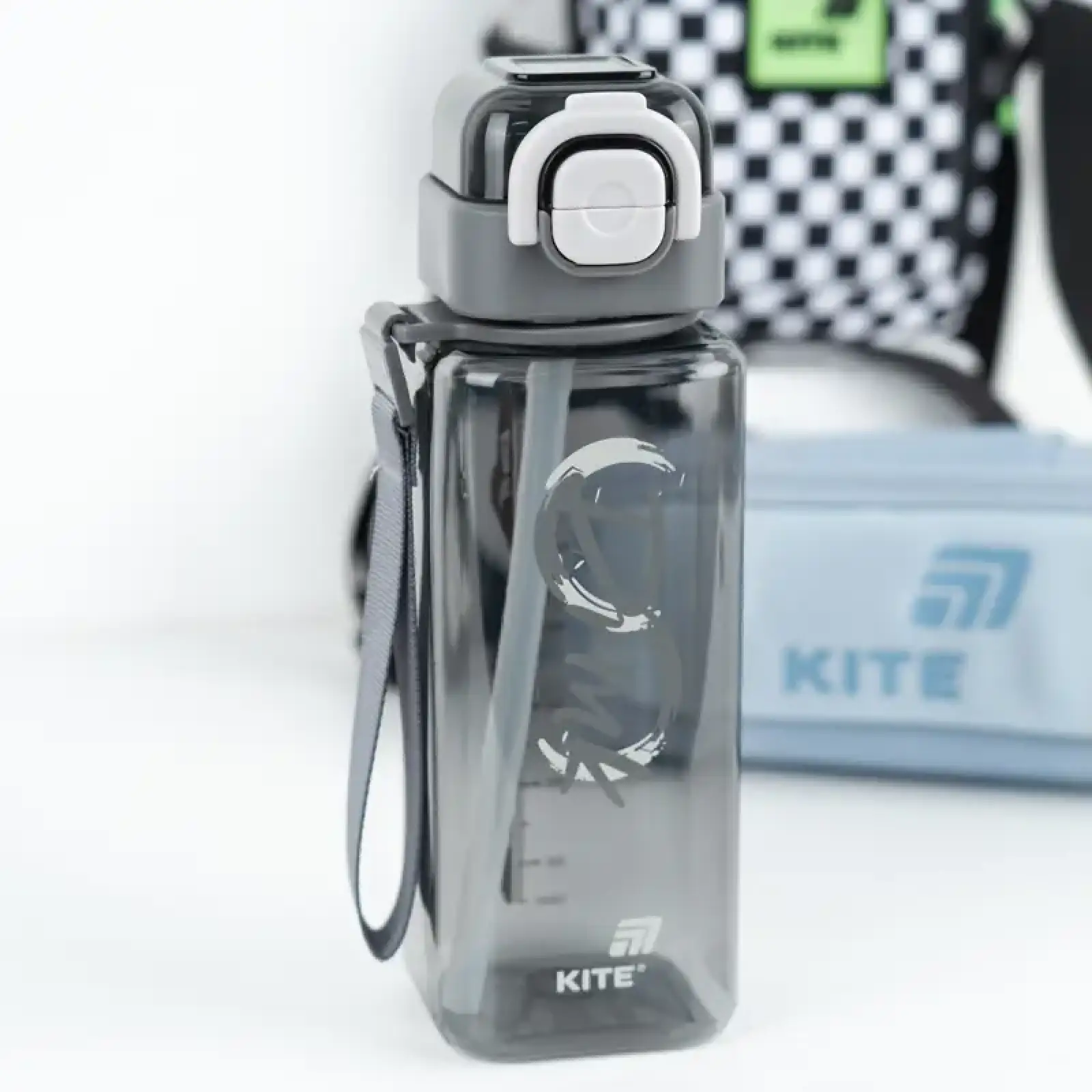 Пляшечка для води, 800 мл, сіра KITE K26-1274-2