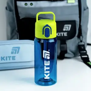 Пляшка для води 600 мл, синьо-зелена KITE K26-1314-1