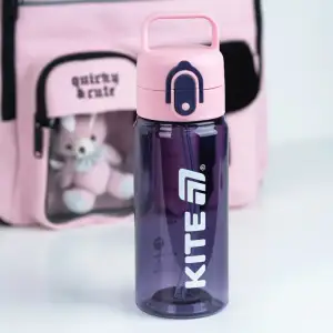 Пляшка для води 600 мл, фіолетово-рожева KITE K26-1314-2