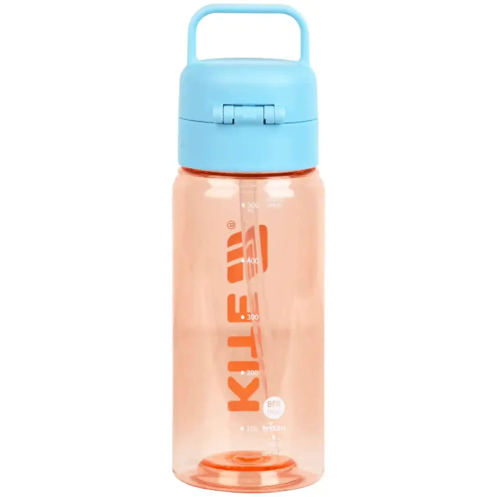 Пляшка для води 600 мл, помаранчево-блакитна KITE K26-1314-3