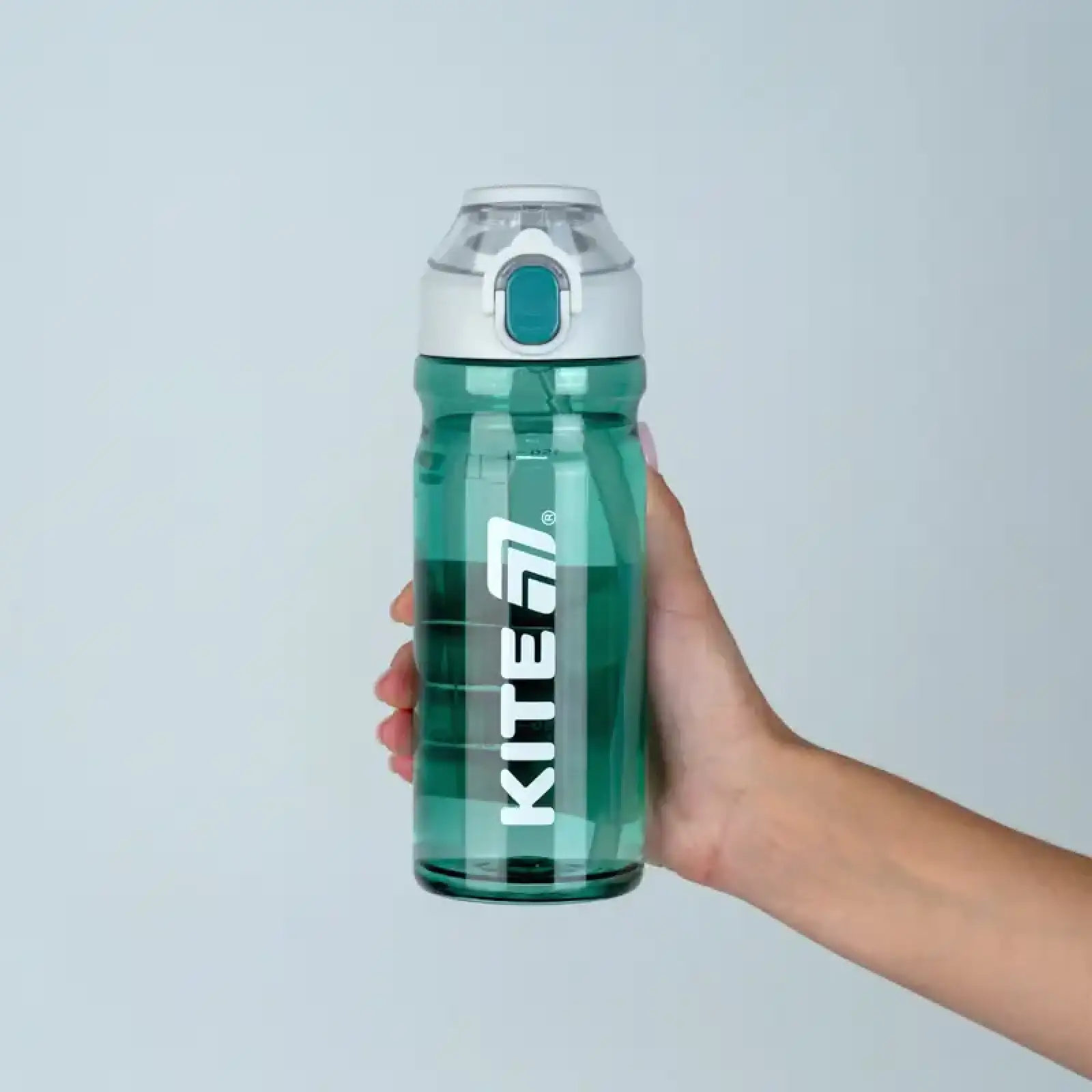 Пляшка для води 630 мл, зелено-сіра KITE K26-1315-1